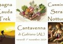 Venerdì 1° novembre la “Bagna Cauda Trek – Camminata serale e notturna” a Cantavenna di Gabiano