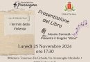 Alla Biblioteca Civica di Tortona lunedì 25 novembre Elisabetta Chiodi presenta il suo libro “I termini della Violenza” e il cantautore Alessio Cannatà col nuovo singolo “Alice”